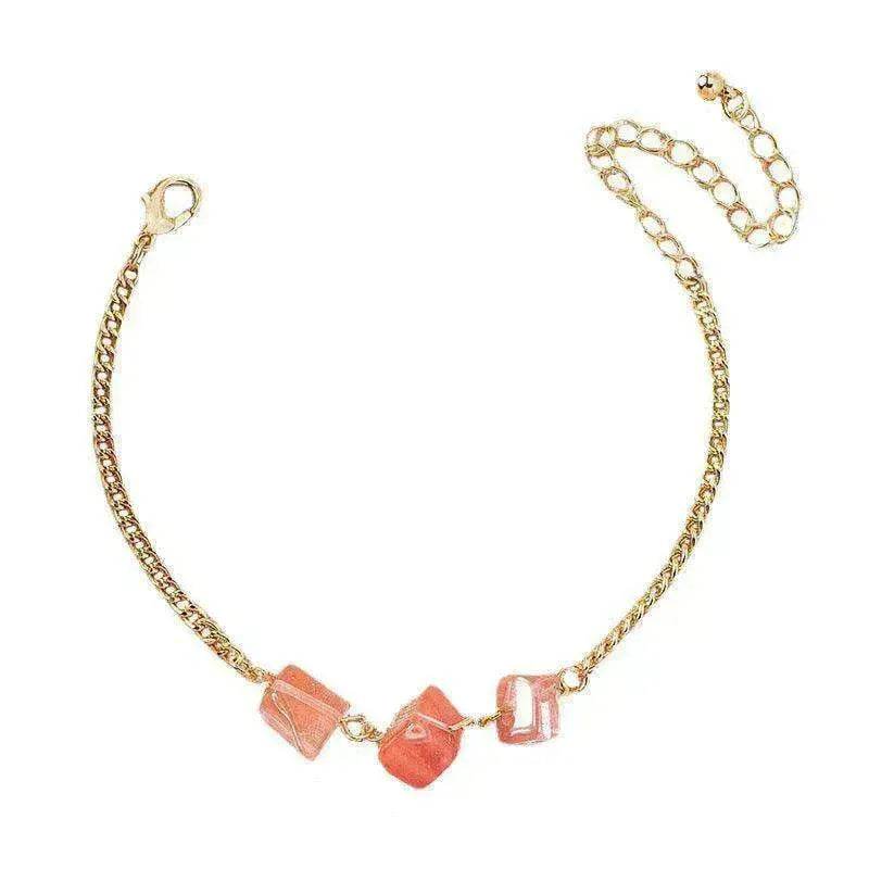 Women's Fashion Temperament Irregular Natural Crushed Stone Bracelet - www.Shopthatapp.com