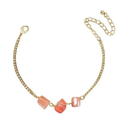 Women's Fashion Temperament Irregular Natural Crushed Stone Bracelet - www.Shopthatapp.com