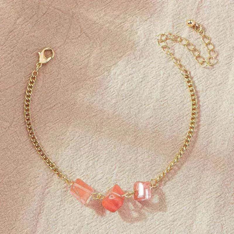 Women's Fashion Temperament Irregular Natural Crushed Stone Bracelet - www.Shopthatapp.com