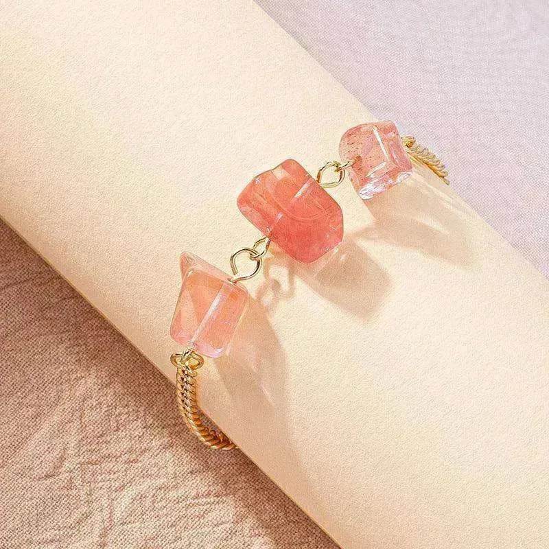 Women's Fashion Temperament Irregular Natural Crushed Stone Bracelet - www.Shopthatapp.com