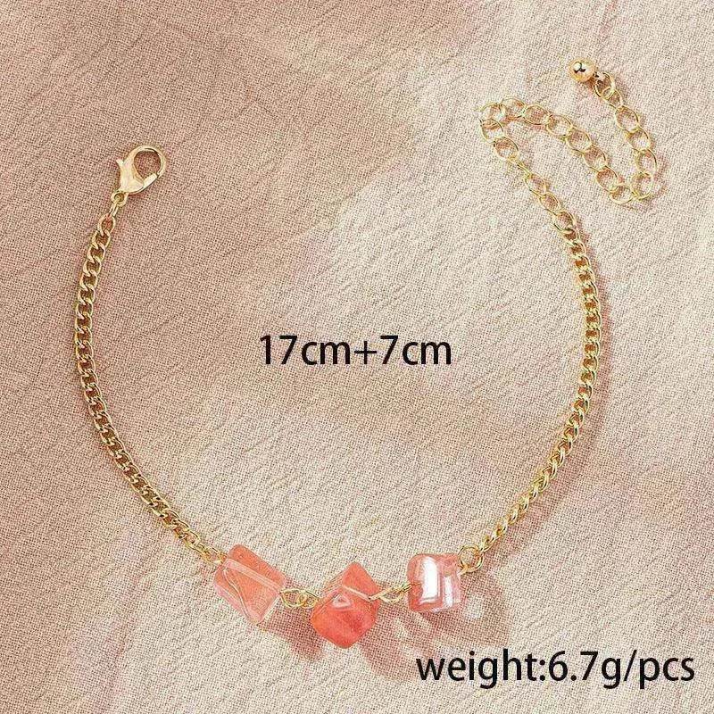 Women's Fashion Temperament Irregular Natural Crushed Stone Bracelet - www.Shopthatapp.com