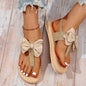 Women's Fashion Trend Indoor Outdoor Bow Sandals - www.Shopthatapp.com