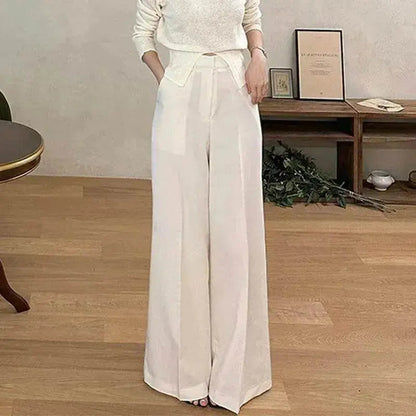 Women's Hanging Wide Leg Mopping Casual Pants - www.Shopthatapp.com