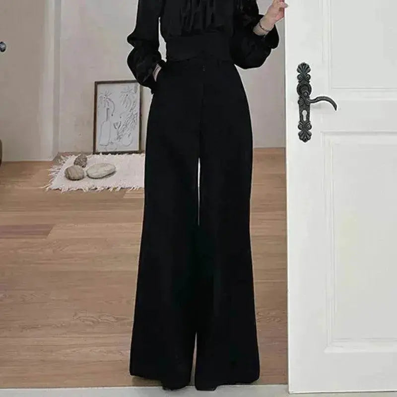 Women's Hanging Wide Leg Mopping Casual Pants - www.Shopthatapp.com