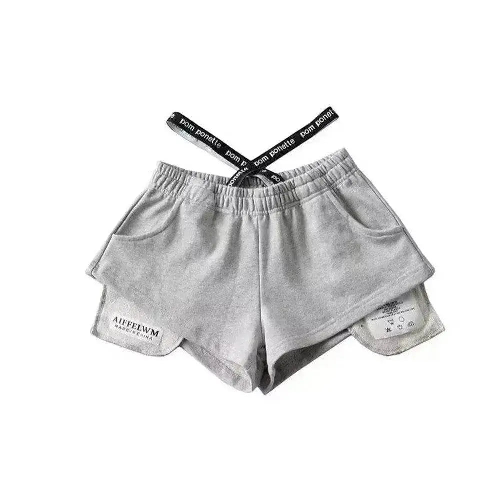 Women's High Waist Running Athletic Gym Hot Pants - www.Shopthatapp.com