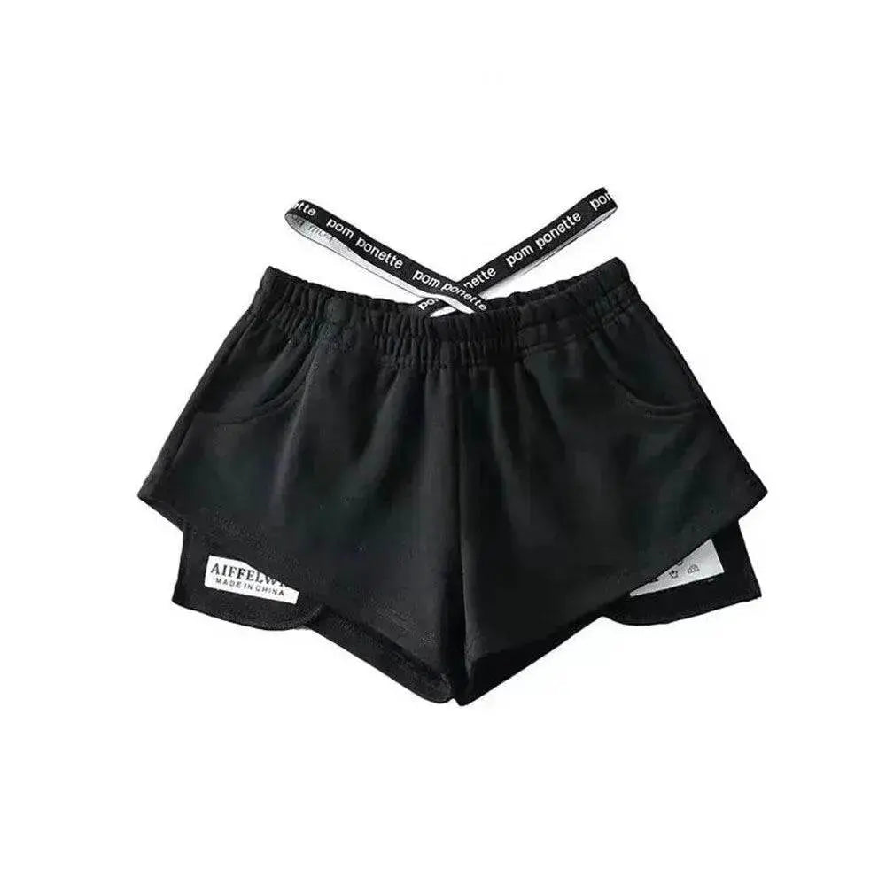 Women's High Waist Running Athletic Gym Hot Pants - www.Shopthatapp.com