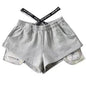 Women's High Waist Running Athletic Gym Hot Pants - www.Shopthatapp.com