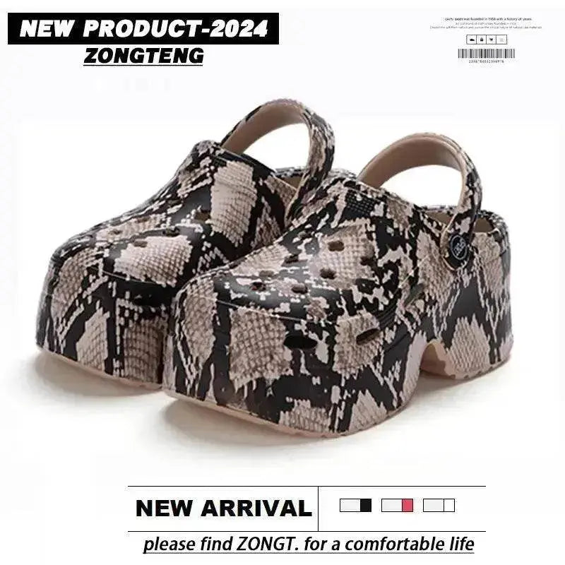Women's Hole Shoes Summer Wear Leopard Print - www.Shopthatapp.com