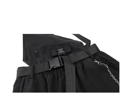 Women's New Loose Straight Black Overalls Overalls - www.Shopthatapp.com