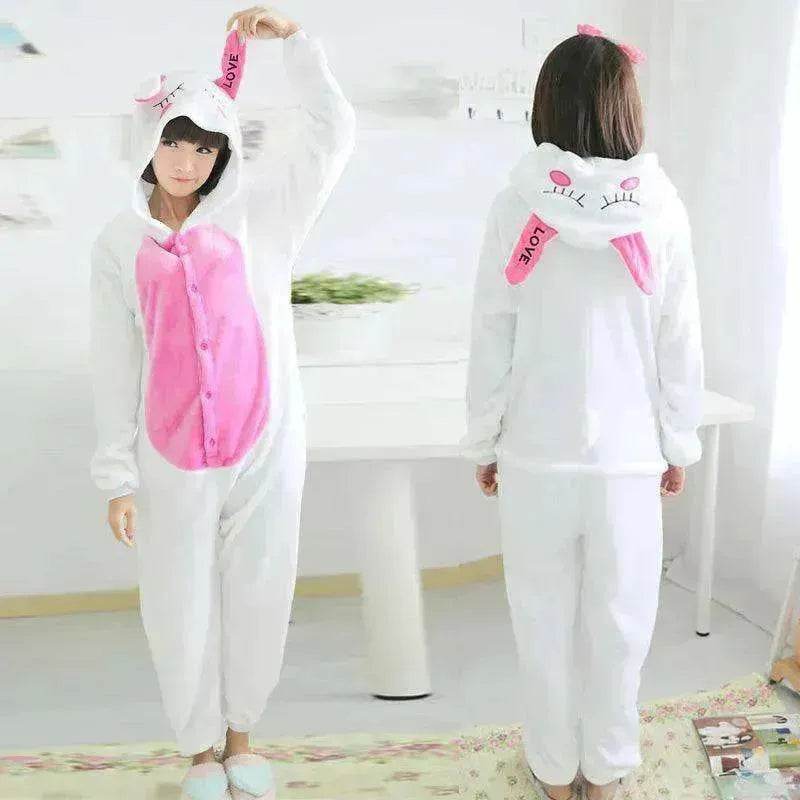 Women's One-piece Cartoon Animal Pajamas - www.Shopthatapp.com