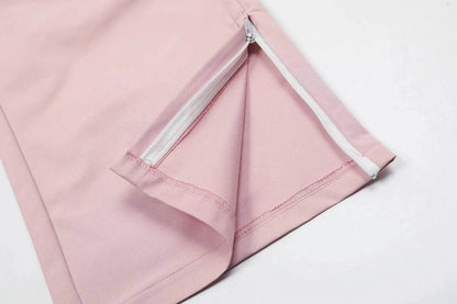 Women's Retro Pleated Pink Overalls - www.Shopthatapp.com