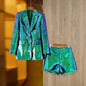 Women's Suit Coat Shorts and Blazer Fashion Suit Two-piece Suit - www.Shopthatapp.com