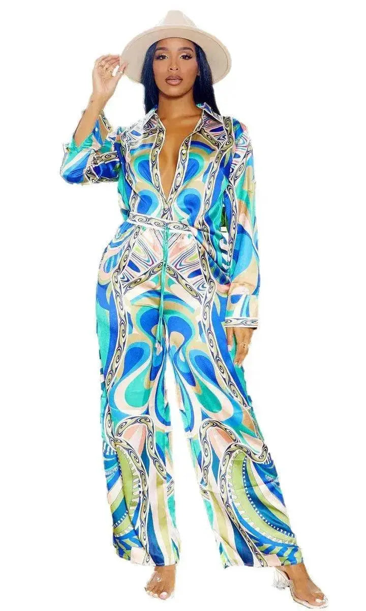 Women's Two-Piece suit Summer Set with Fashion Prints - www.Shopthatapp.com