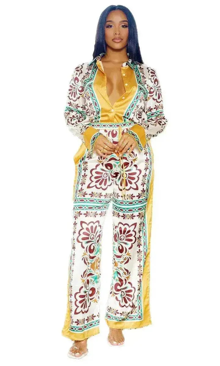 Women's Two-Piece suit Summer Set with Fashion Prints - www.Shopthatapp.com