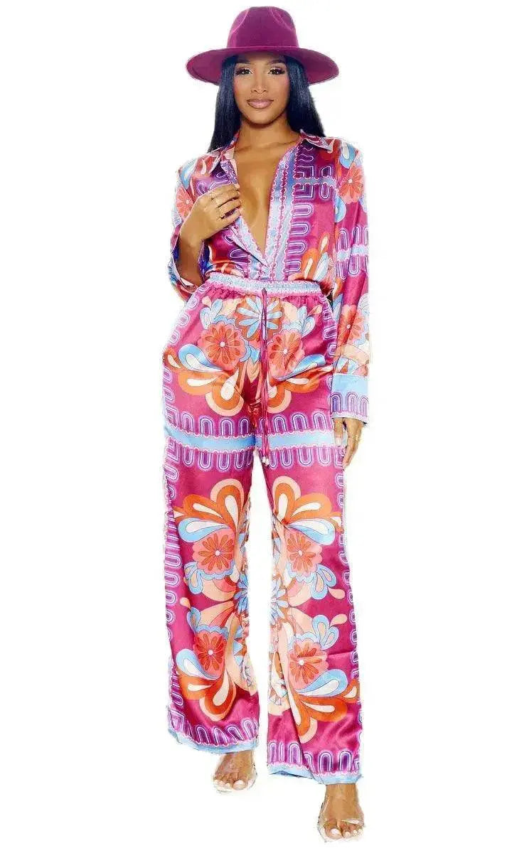 Women's Two-Piece suit Summer Set with Fashion Prints - www.Shopthatapp.com