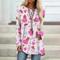Women's Valentine's Day Love Print Long Sleeve T-shirt - www.Shopthatapp.com