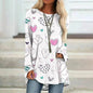 Women's Valentine's Day Love Print Long Sleeve T-shirt - www.Shopthatapp.com