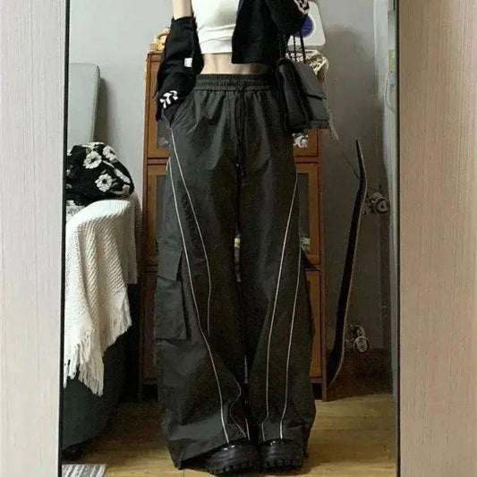 Women's Vintage Casual Oversized Y2k Sweatpants Trousers Pants - www.Shopthatapp.com