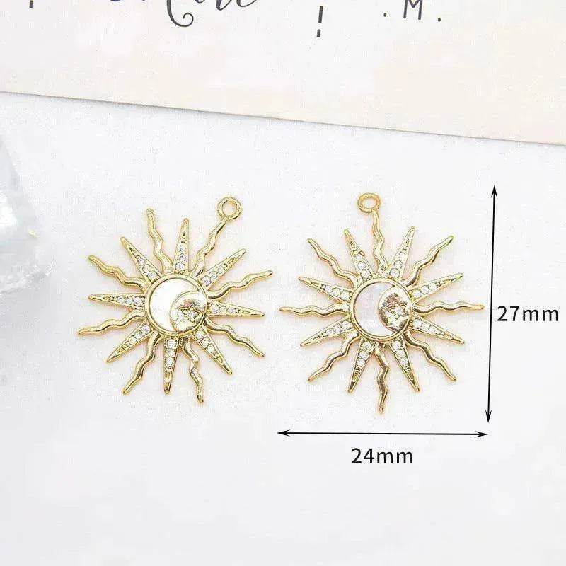 Women's White Shell Pendant Ear Rings - www.Shopthatapp.com