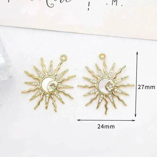 Women's White Shell Pendant Ear Rings - www.Shopthatapp.com
