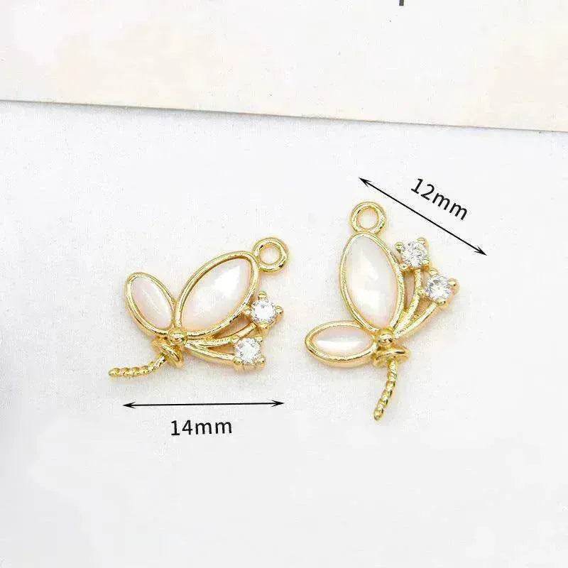 Women's White Shell Pendant Ear Rings - www.Shopthatapp.com