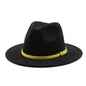 Women's Woolen Big Brimmed Jazz Felt Style Hat - www.Shopthatapp.com