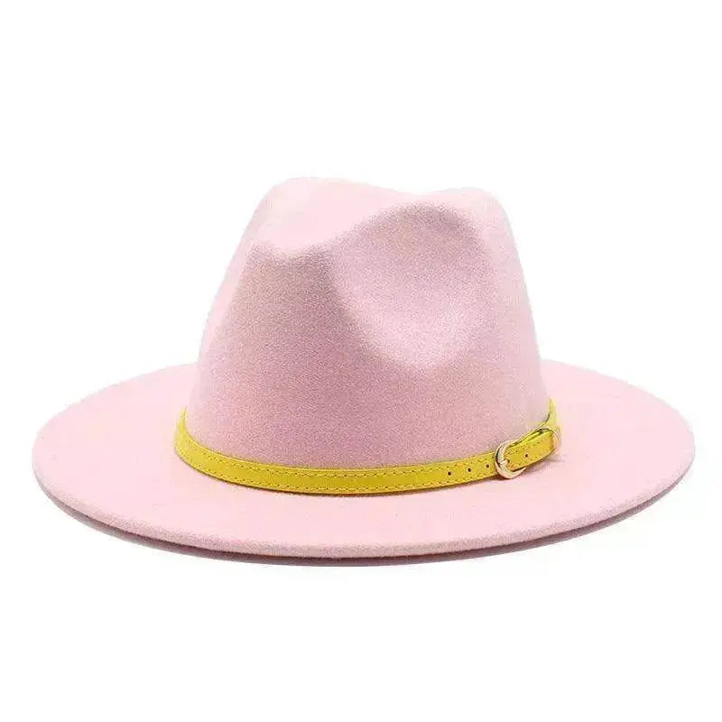Women's Woolen Big Brimmed Jazz Felt Style Hat - www.Shopthatapp.com