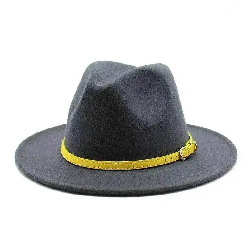 Women's Woolen Big Brimmed Jazz Felt Style Hat - www.Shopthatapp.com
