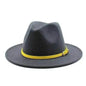 Women's Woolen Big Brimmed Jazz Felt Style Hat - www.Shopthatapp.com