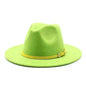 Women's Woolen Big Brimmed Jazz Felt Style Hat - www.Shopthatapp.com