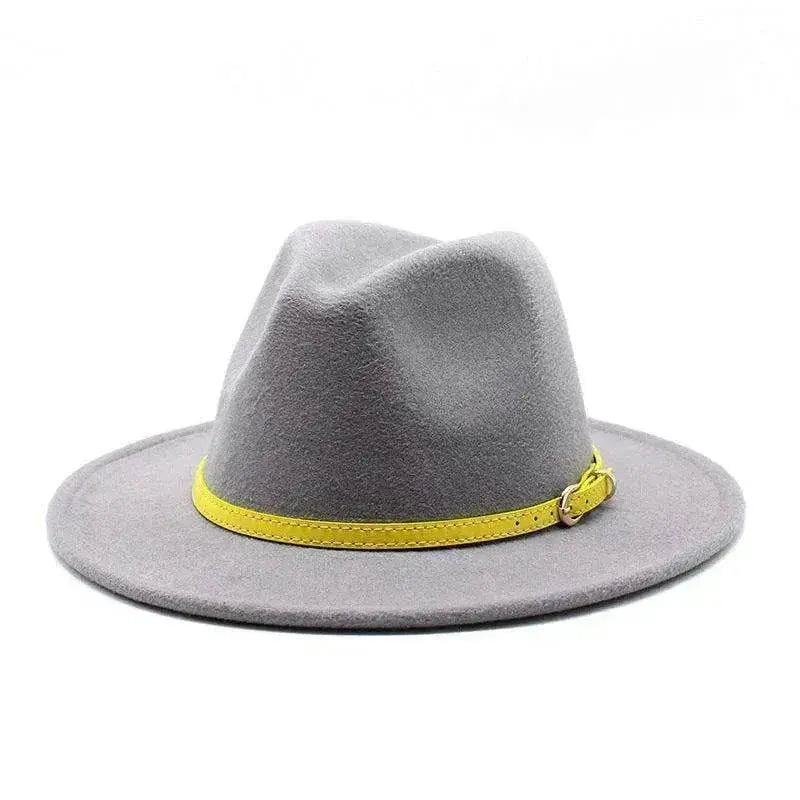 Women's Woolen Big Brimmed Jazz Felt Style Hat - www.Shopthatapp.com