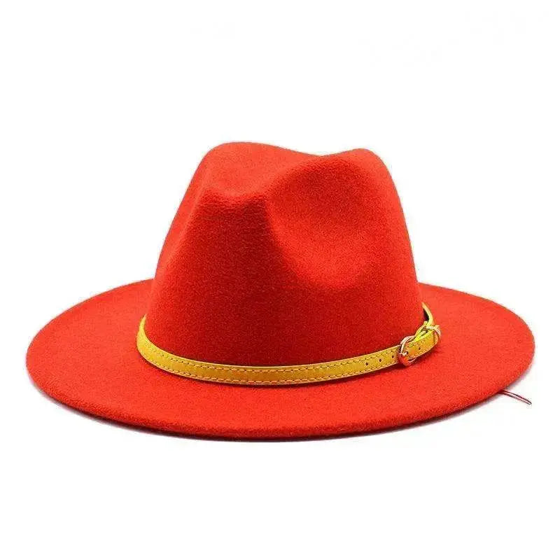 Women's Woolen Big Brimmed Jazz Felt Style Hat - www.Shopthatapp.com