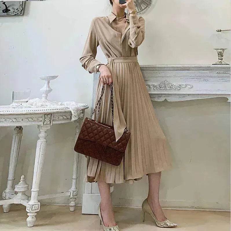 Women's cotton Oversized Loose Waist below the knee Dress - www.Shopthatapp.com