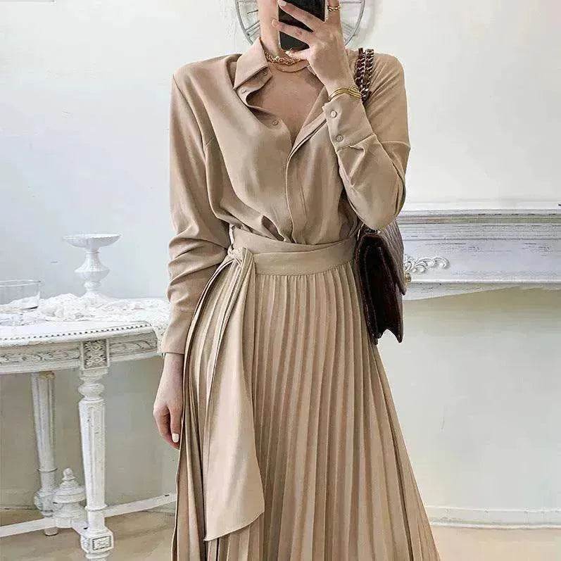 Women's cotton Oversized Loose Waist below the knee Dress - www.Shopthatapp.com