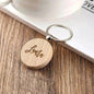Wooden Engraved Lettering Name Pendant Keychain - www.Shopthatapp.com