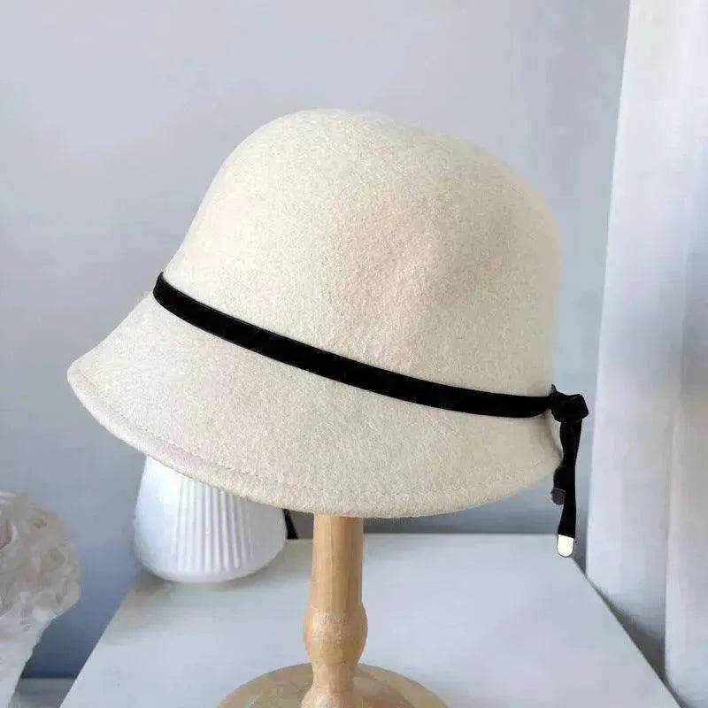 Wool Felt Hats Fine Bow Ladies - www.Shopthatapp.com #