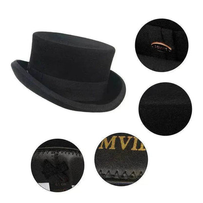 Wool Felt Top With New Cylinder Magician & Formal Hat - www.Shopthatapp.com