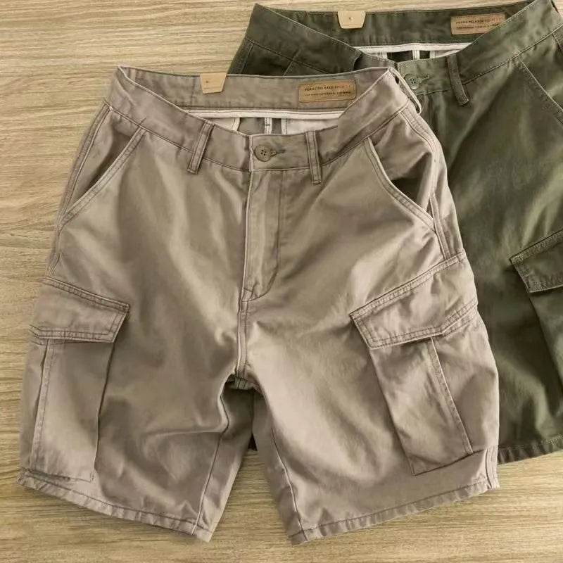 Workwear Casual Men's Loose Summer All-matching Straight Fifth Cargo short Pants - www.Shopthatapp.com #