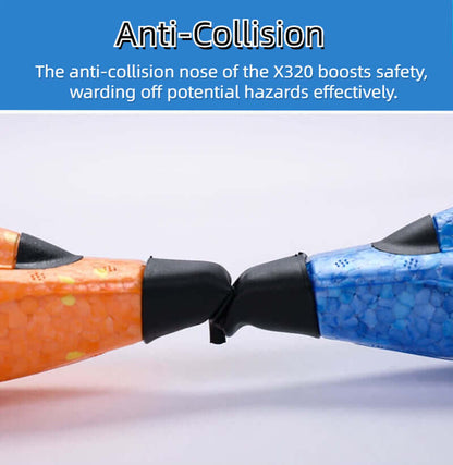 X320 Sea, land and air remote control glider EPP foam remote control aircraft with LED light flight time Remote control plane - www.Shopthatapp.com #