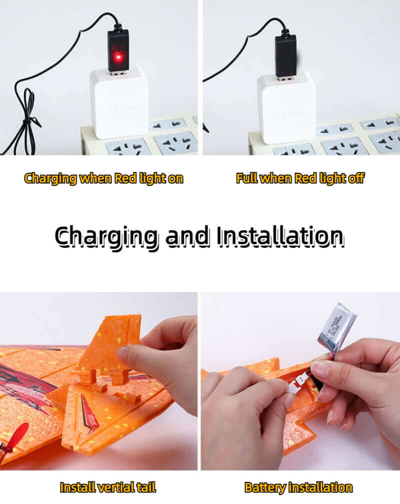 X320 Sea, land and air remote control glider EPP foam remote control aircraft with LED light flight time Remote control plane - www.Shopthatapp.com #