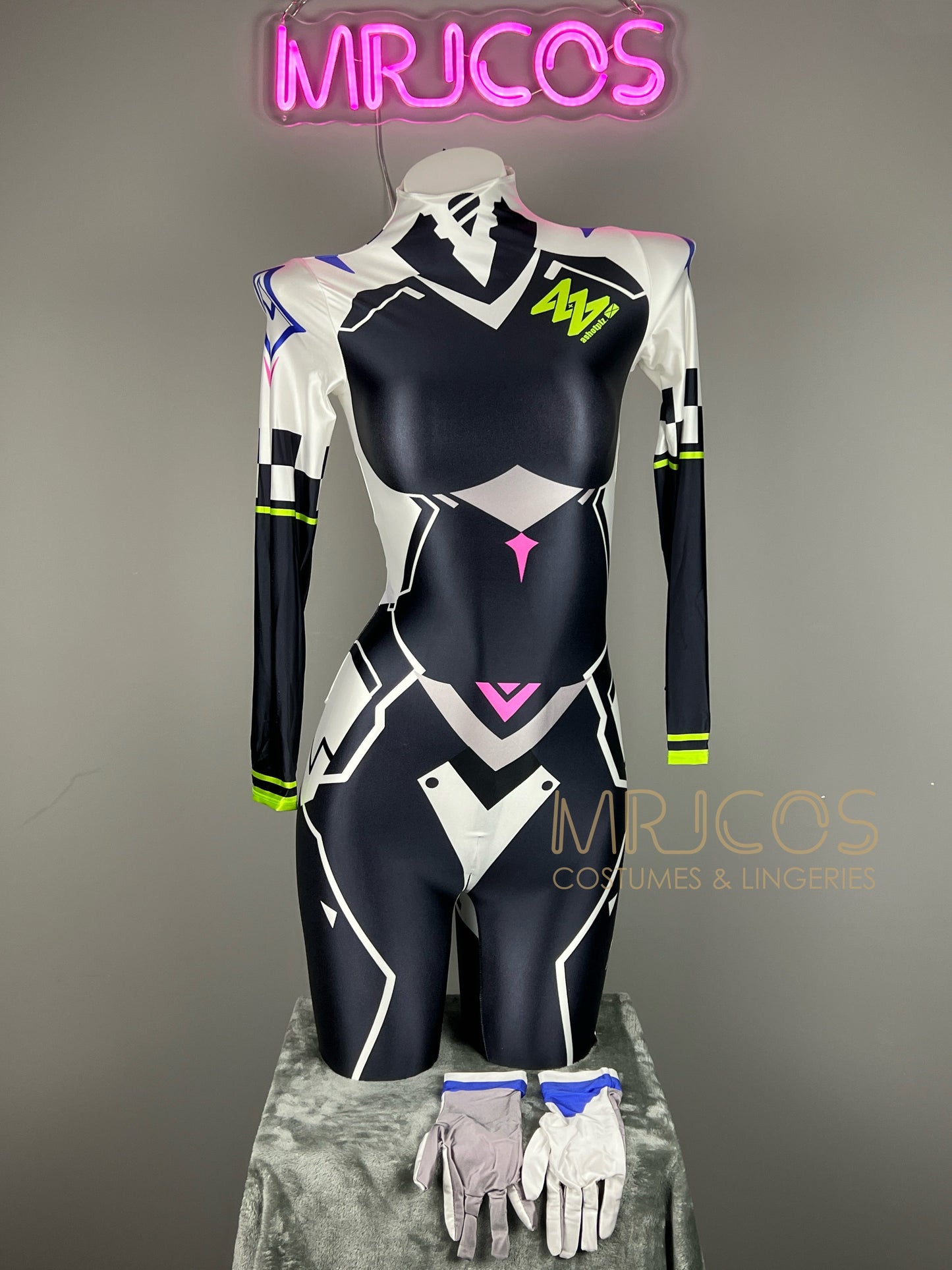 Anime Sci-fi Spandex Swimwear Cosplay Bodysuit Race Queen Costume Zentai - www.Shopthatapp.com