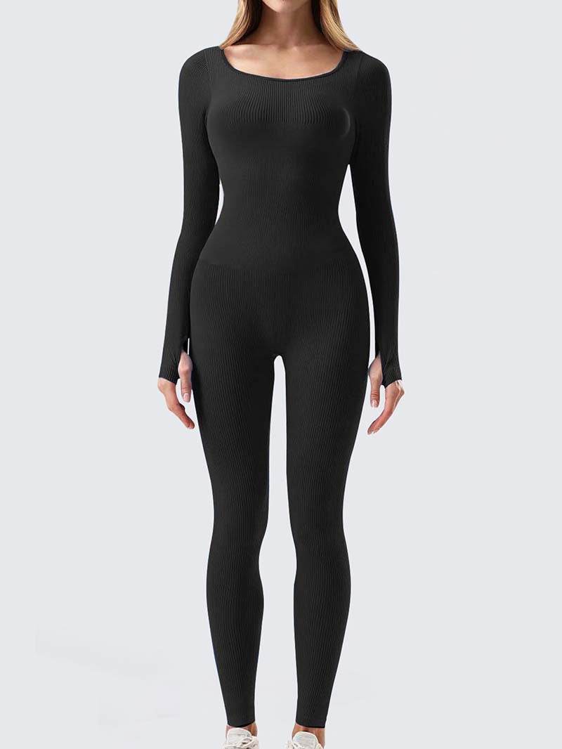 Yoga Jumpsuit & Workout Clothes Slim Thread Long Sleeve Yoga Jumpsuit - www.Shopthatapp.com #