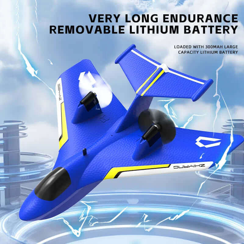 ZY-425 RC Aircraft: Durable All-Terrain Water, Land, Air Plane with LED Lights - www.Shopthatapp.com #