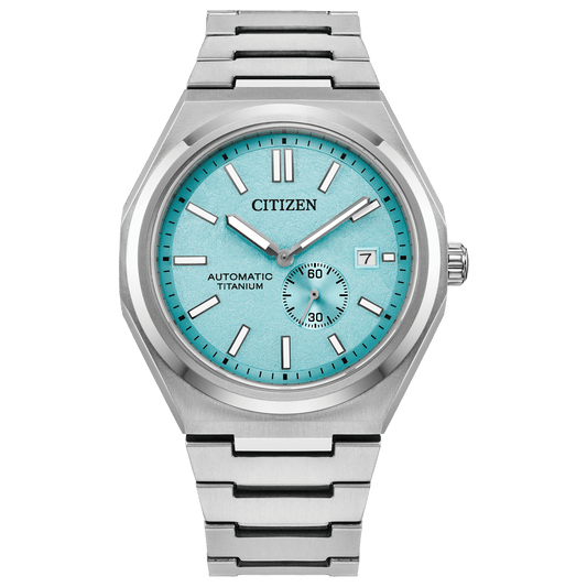 Montre mécanique CITIZEN Zenshin avec cadran bleu clair | NJ0180-80M 