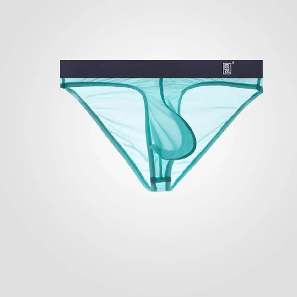 Underwear Men's Briefs Transparent Ice Silk Sexy Full Transparent Trendy Men's Personality Narrow Crotch Low Waist New - www.Shopthatapp.com