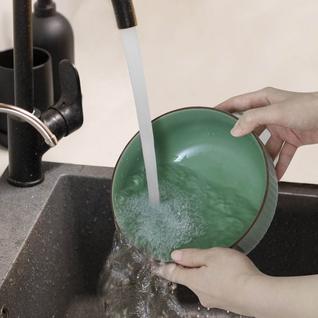 Ceramic Bowls For Kitchen, 46oz Bowl Set Of 4 For Cereal, Salad, Pasta, Soup, Dessert, Serving Dishwasher, Microwave And Oven Safe - www.Shopthatapp.com