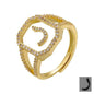 Fashion Micro Inlaid Zircon Arab Letters Ring for women - www.Shopthatapp.com