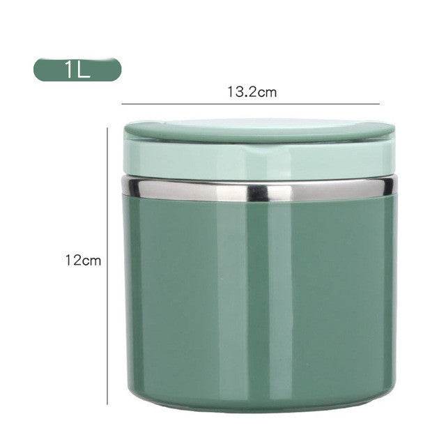 Portable Minimalist Stainless Steel Thermal Insulated Lunch Container - www.Shopthatapp.com