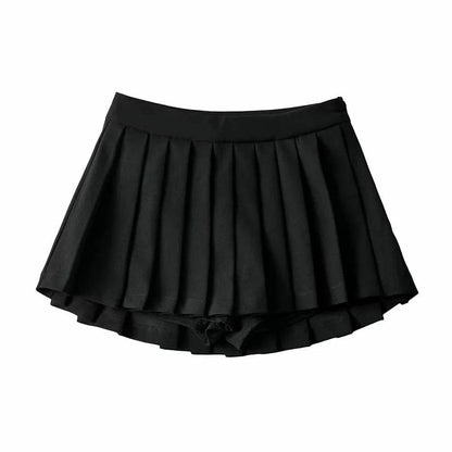 Women's High Waist A-line Mini Pleated Skirt - www.Shopthatapp.com