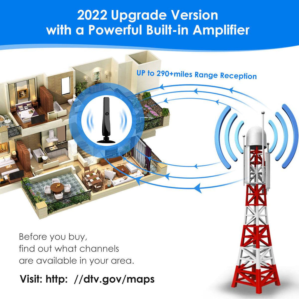 Upgraded HDTV Digital best indoor tv antenna - www.Shopthatapp.com